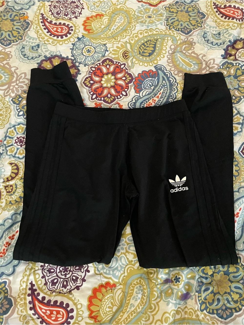 adidas Black Kids Trefoil Joggers